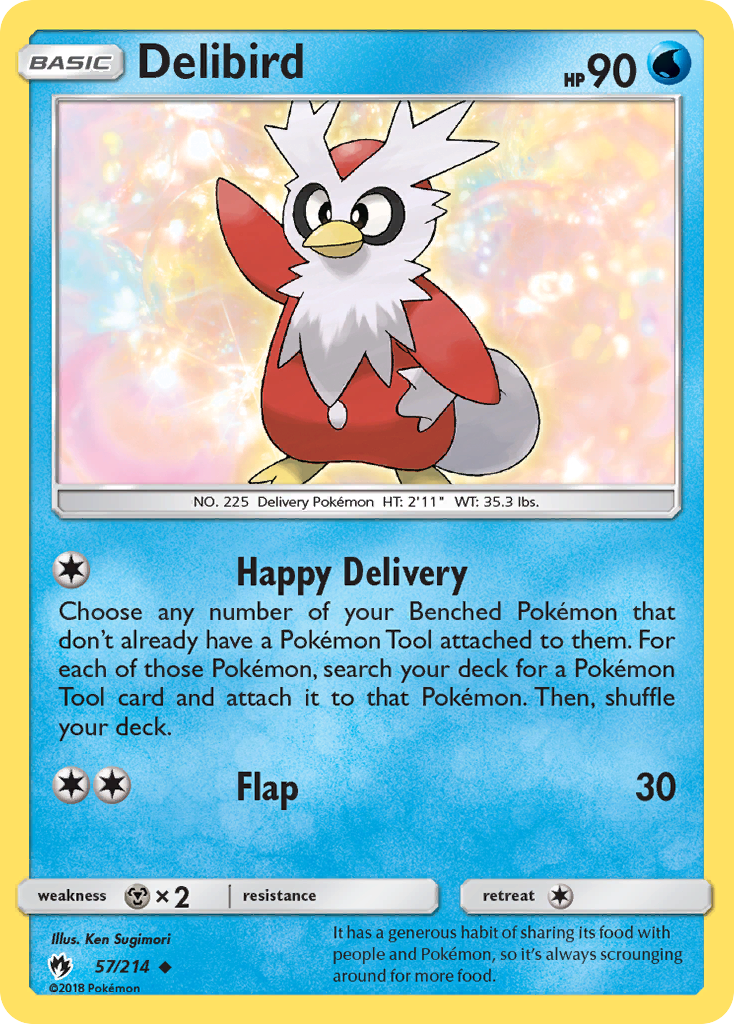 Delibird (57/214) [Sun & Moon: Lost Thunder] | Rock City Comics