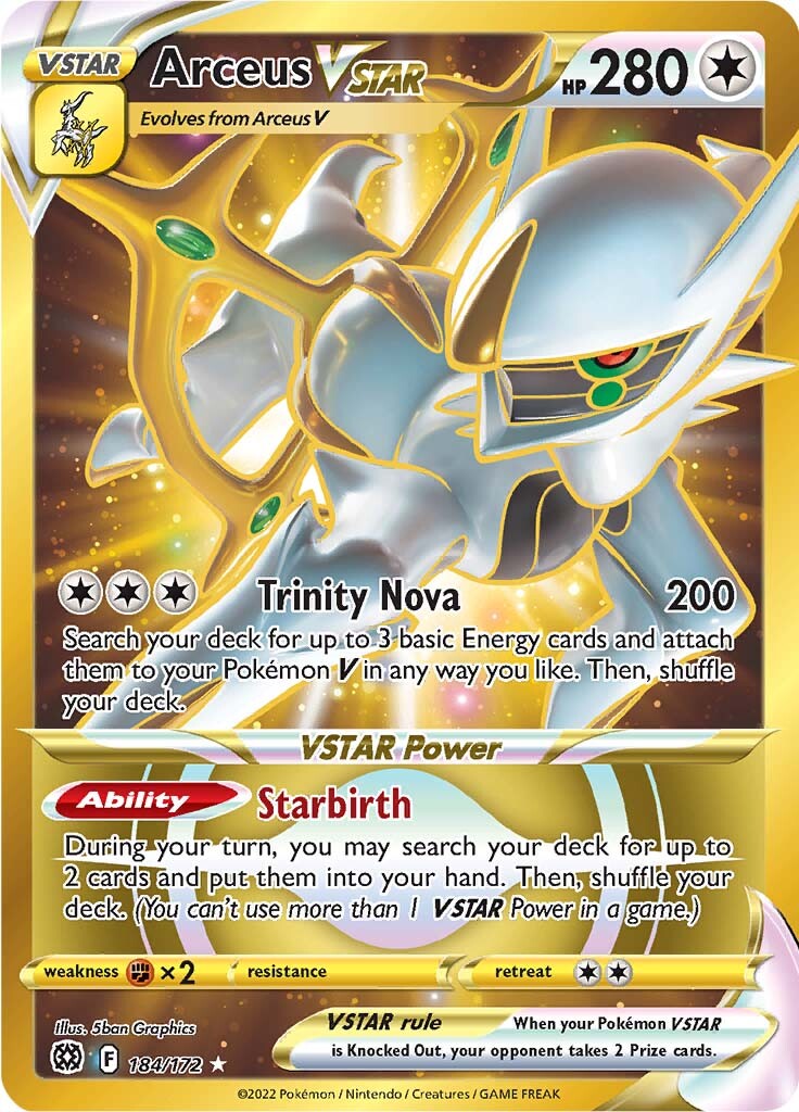 Arceus VSTAR (184/172) [Sword & Shield: Brilliant Stars] | Rock City Comics