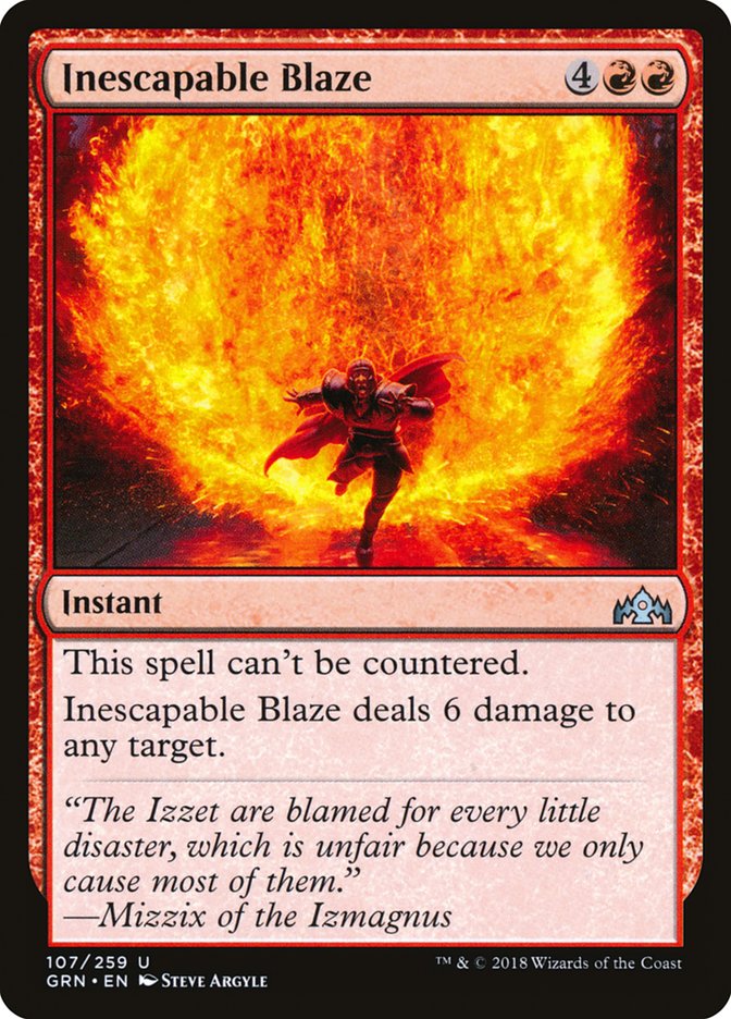 Inescapable Blaze [Guilds of Ravnica] | Rock City Comics