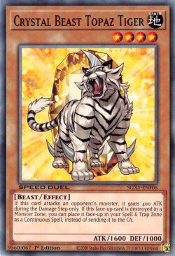 Crystal Beast Topaz Tiger [SGX1-ENF06] Common | Rock City Comics