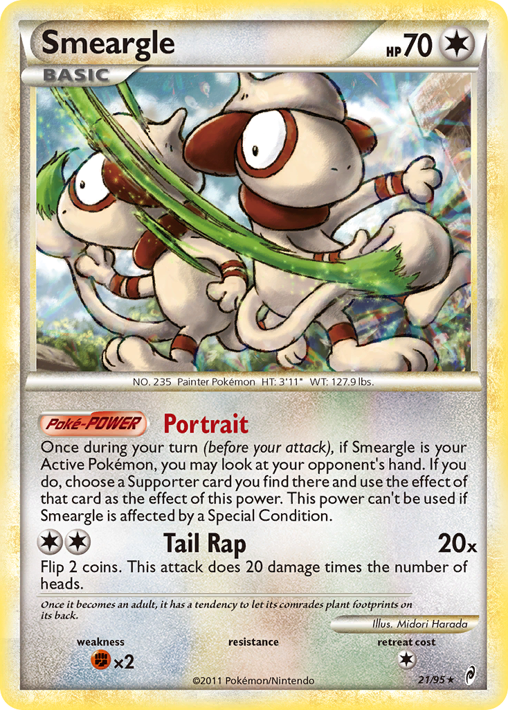 Smeargle (21/95) [HeartGold & SoulSilver: Call of Legends] | Rock City Comics