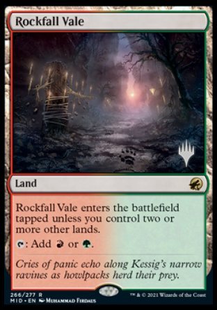 Rockfall Vale (Promo Pack) [Innistrad: Midnight Hunt Promos] | Rock City Comics