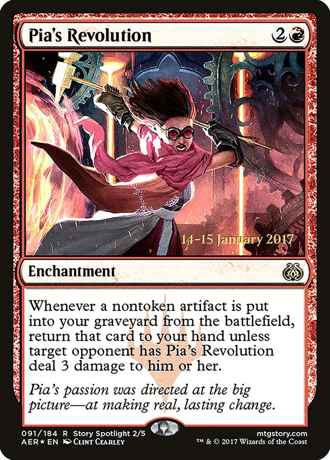 Pia's Revolution  [Aether Revolt Prerelease Promos] | Rock City Comics