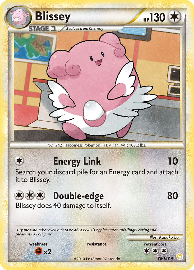 Blissey (36/123) [HeartGold & SoulSilver: Base Set] | Rock City Comics