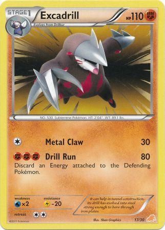 Excadrill (17/30) [Black & White: Trainer Kit - Excadrill] | Rock City Comics