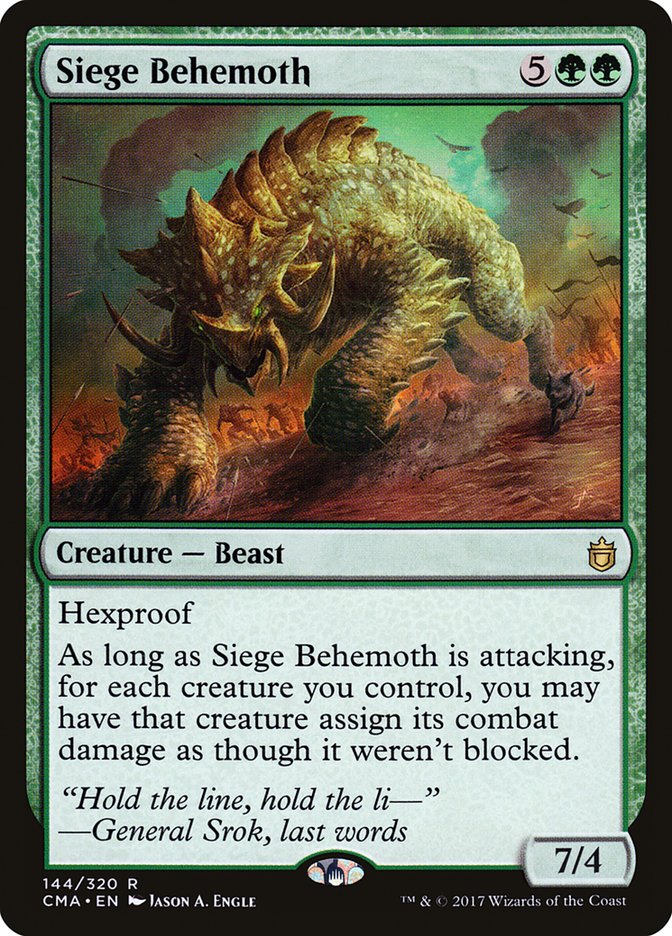 Siege Behemoth [Commander Anthology] | Rock City Comics