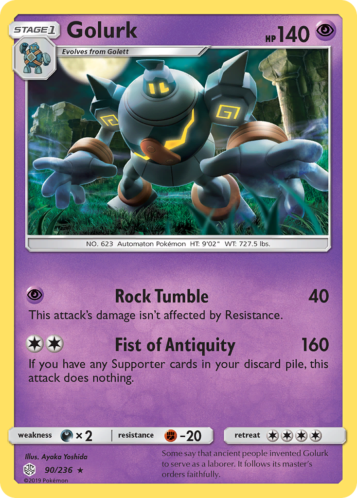 Golurk (90/236) [Sun & Moon: Cosmic Eclipse] | Rock City Comics