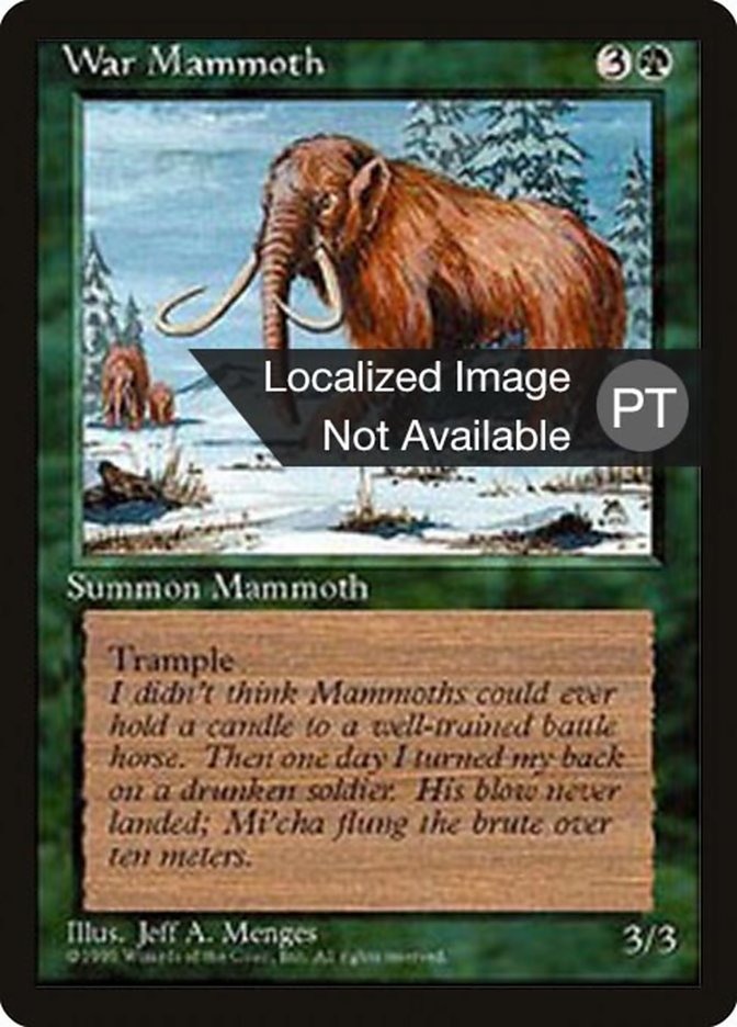 War Mammoth [Fourth Edition (Foreign Black Border)] | Rock City Comics