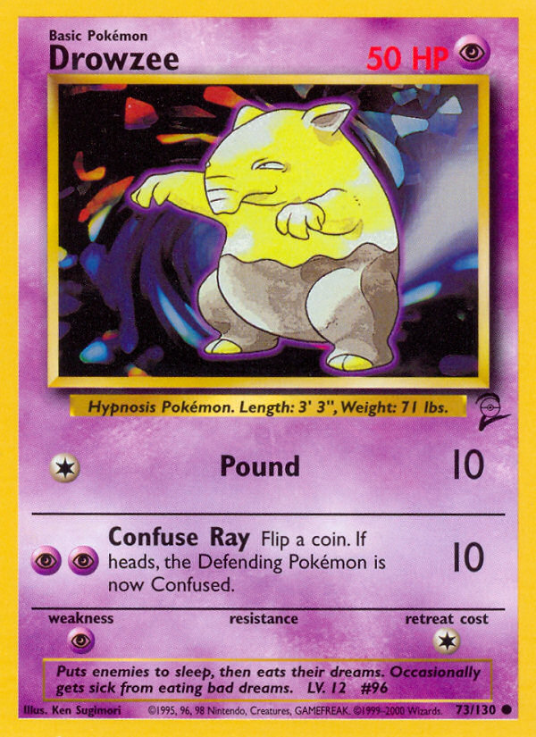 Drowzee (73/130) [Base Set 2] | Rock City Comics