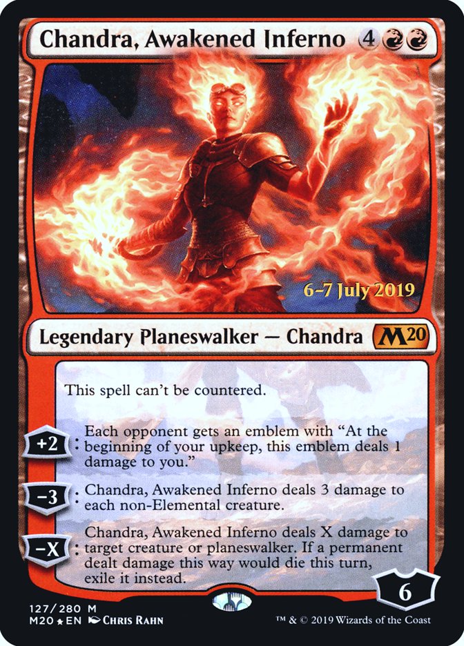 Chandra, Awakened Inferno  [Core Set 2020 Prerelease Promos] | Rock City Comics