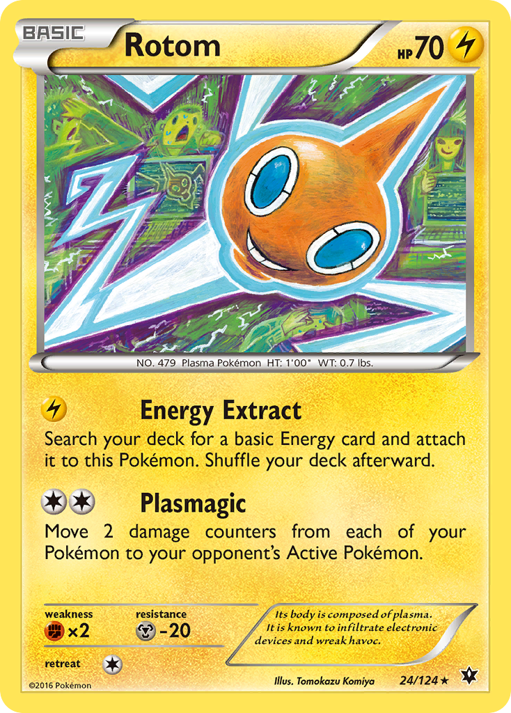 Rotom (24/124) [XY: Fates Collide] | Rock City Comics