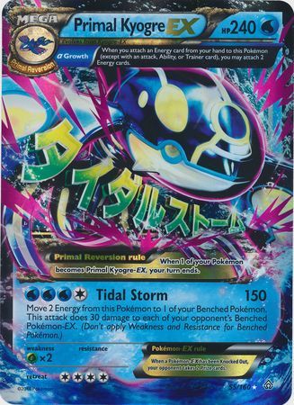 Primal Kyogre EX (55/160) (Jumbo Card) [XY: Primal Clash] | Rock City Comics