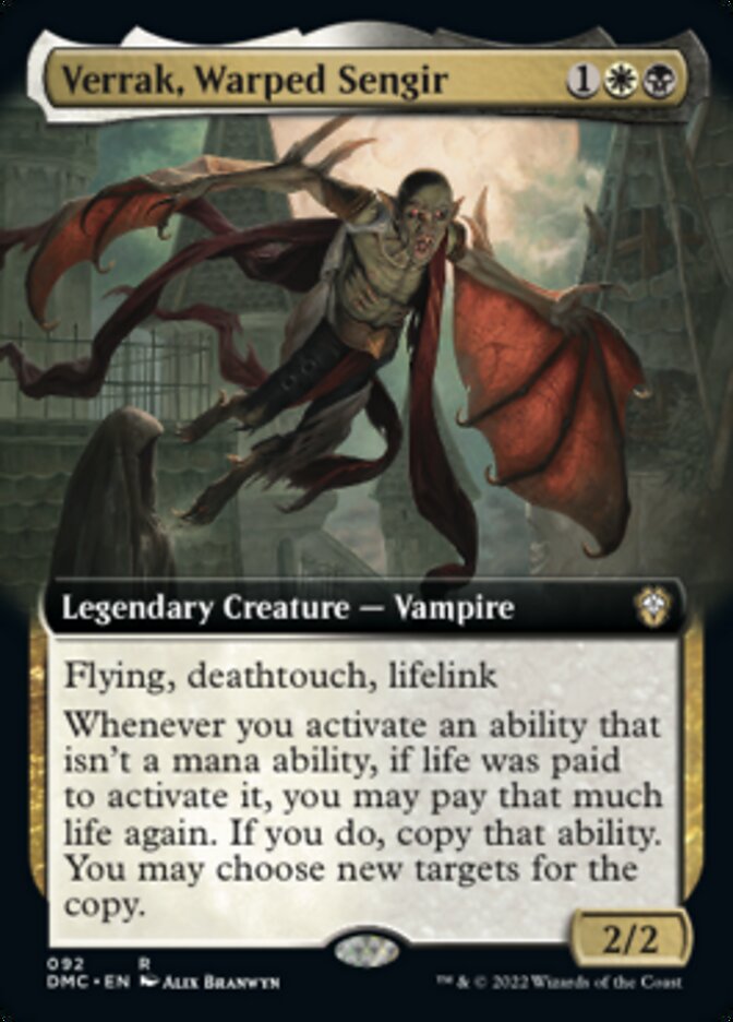 Verrak, Warped Sengir (Extended Art) [Dominaria United Commander] | Rock City Comics