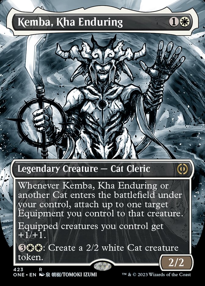 Kemba, Kha Enduring (Borderless Manga Step-and-Compleat Foil) [Phyrexia: All Will Be One] | Rock City Comics