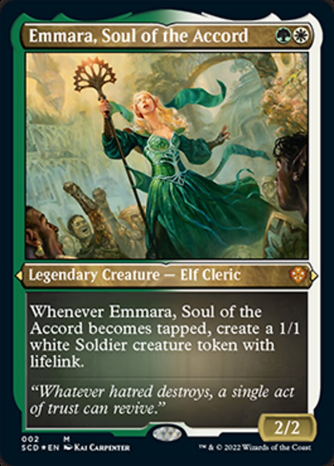 Emmara, Soul of the Accord (Foil Etched) [Starter Commander Decks] | Rock City Comics