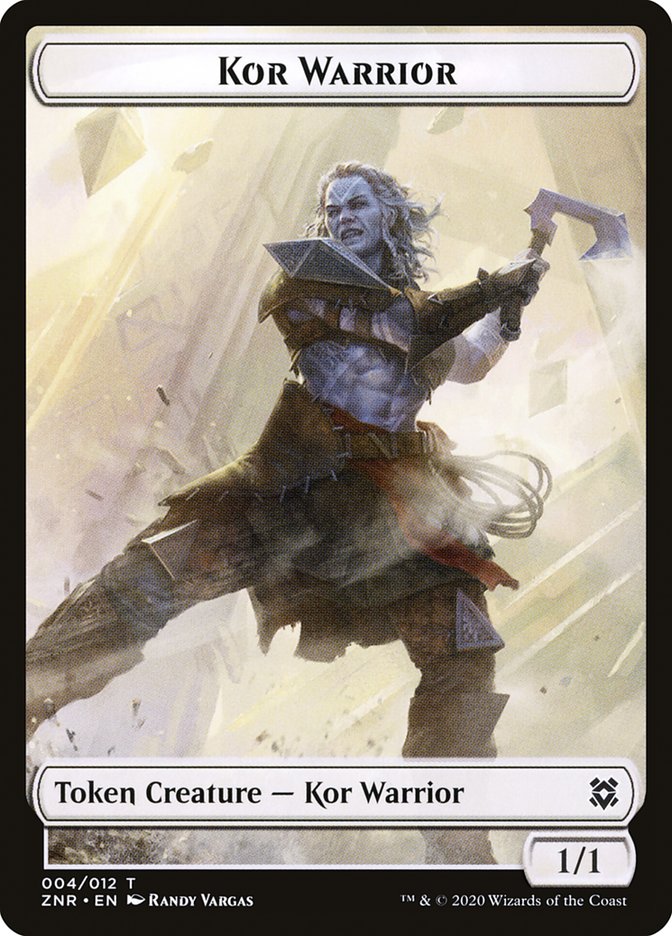 Kor Warrior [Zendikar Rising Tokens] | Rock City Comics