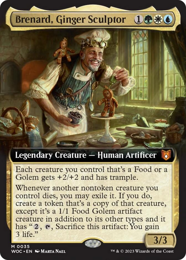 Brenard, Ginger Sculptor (Extended Art) [Wilds of Eldraine Commander] | Rock City Comics