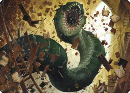 Bookwurm Art Card [Strixhaven: School of Mages Art Series] | Rock City Comics