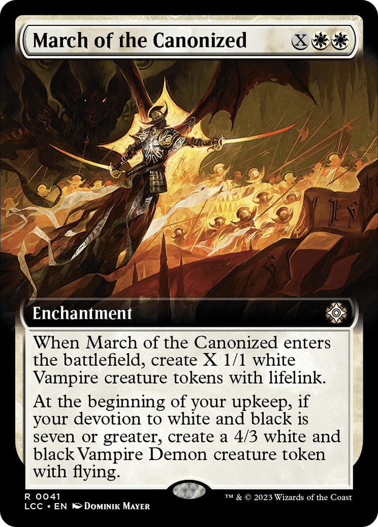 March of the Canonized (Extended Art) [The Lost Caverns of Ixalan Commander] | Rock City Comics