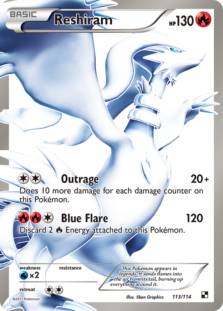 Reshiram (113/114) [Black & White: Base Set] | Rock City Comics