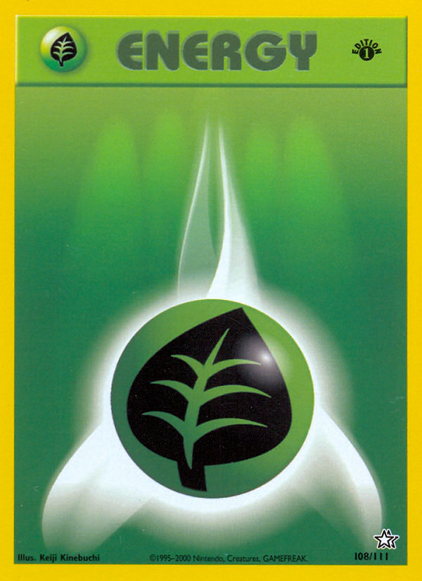 Grass Energy (108/111) [Neo Genesis 1st Edition] | Rock City Comics