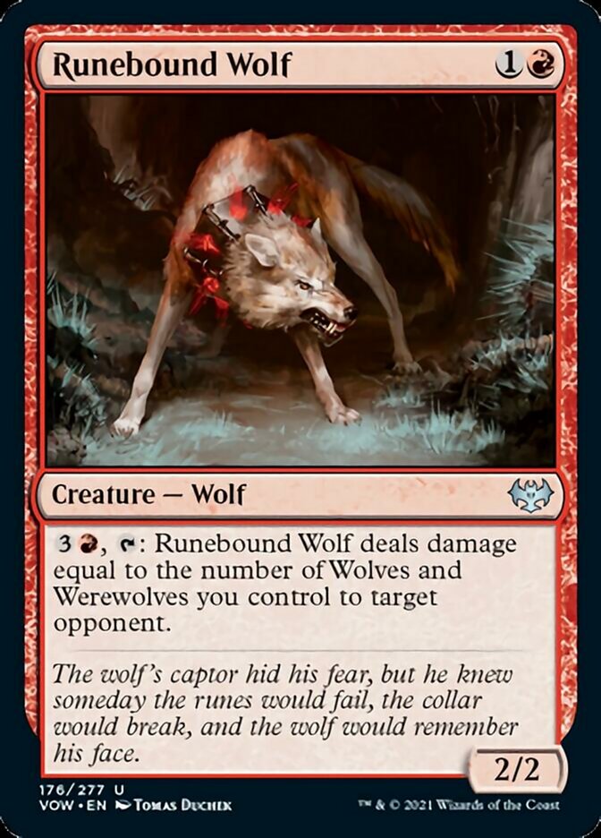 Runebound Wolf [Innistrad: Crimson Vow] | Rock City Comics