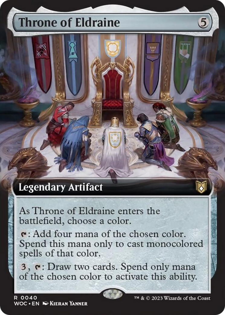 Throne of Eldraine (Extended Art) [Wilds of Eldraine Commander] | Rock City Comics