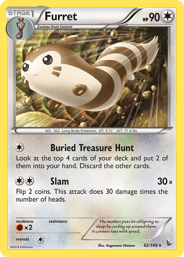 Furret (82/106) [XY: Flashfire] | Rock City Comics