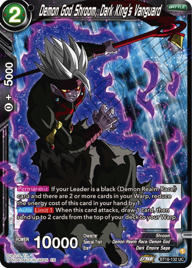 Demon God Shroom, Dark King's Vanguard (BT18-132) [Dawn of the Z-Legends] | Rock City Comics