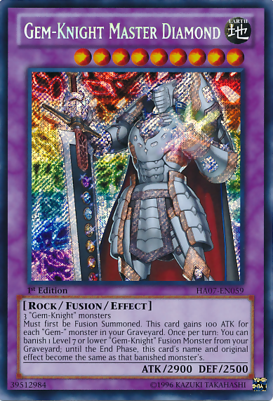 Gem-Knight Master Diamond [HA07-EN059] Secret Rare | Rock City Comics