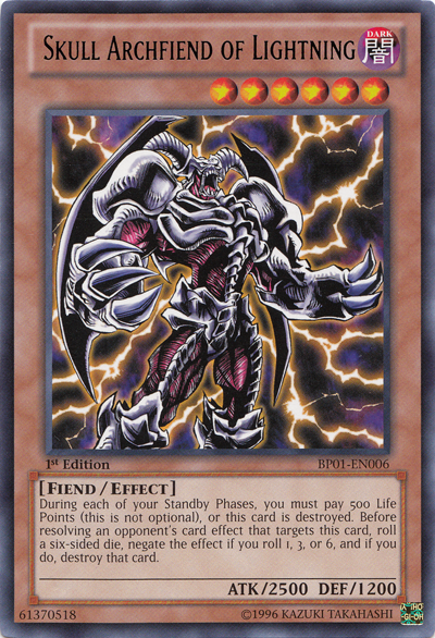 Skull Archfiend of Lightning [BP01-EN006] Rare | Rock City Comics