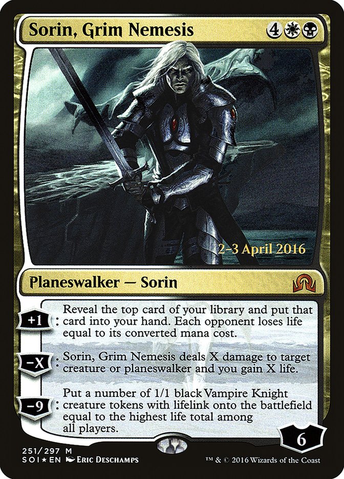 Sorin, Grim Nemesis [Shadows over Innistrad Prerelease Promos] | Rock City Comics