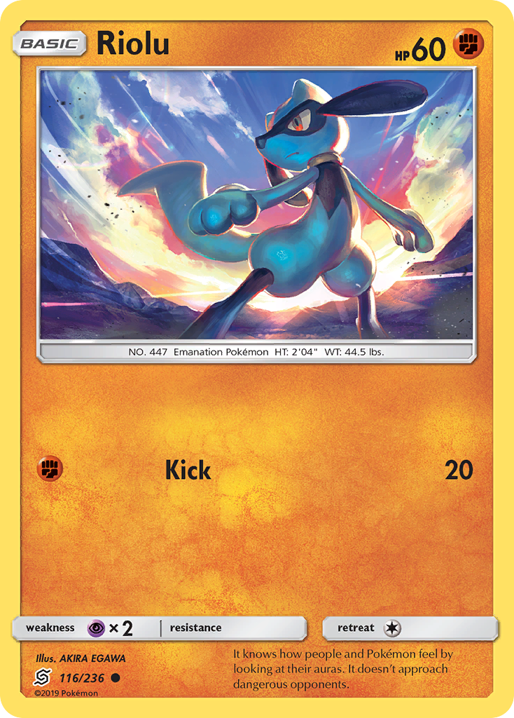 Riolu (116/236) [Sun & Moon: Unified Minds] | Rock City Comics