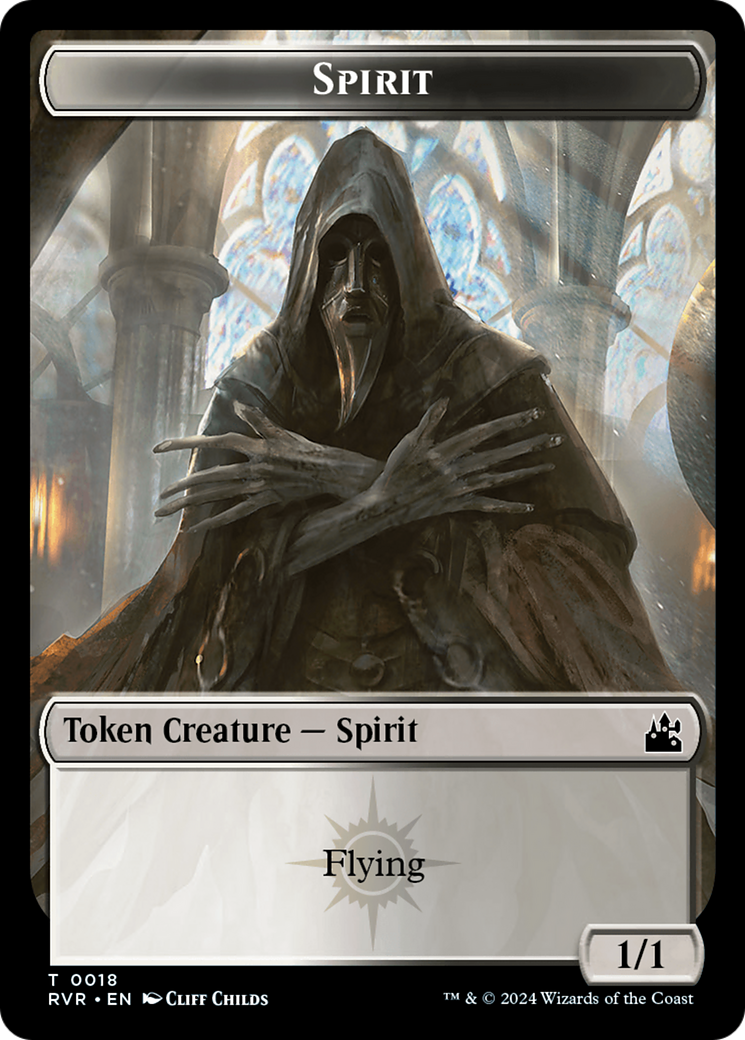 Spirit Token (0018) [Ravnica Remastered Tokens] | Rock City Comics