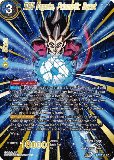 SS4 Vegeta, Prismatic Burst [EX19-28] | Rock City Comics