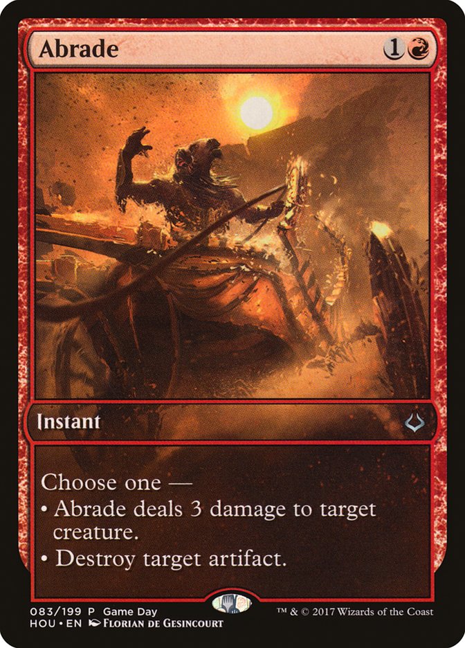 Abrade (Game Day) [Hour of Devastation Promos] | Rock City Comics