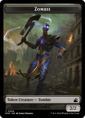 Spirit (0018) // Zombie Double-Sided Token [Ravnica Remastered Tokens] | Rock City Comics