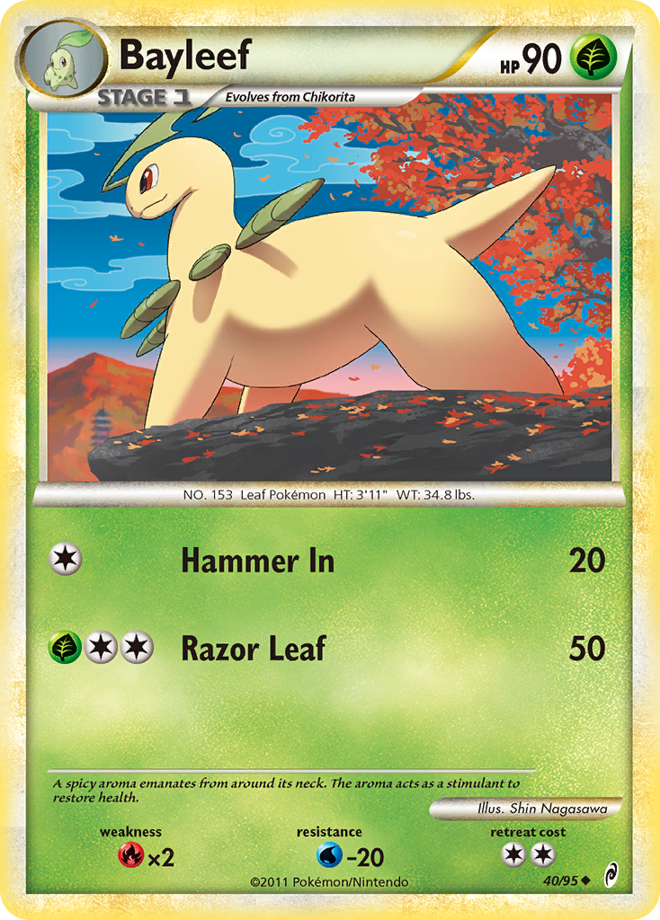 Bayleef (40/95) [HeartGold & SoulSilver: Call of Legends] | Rock City Comics