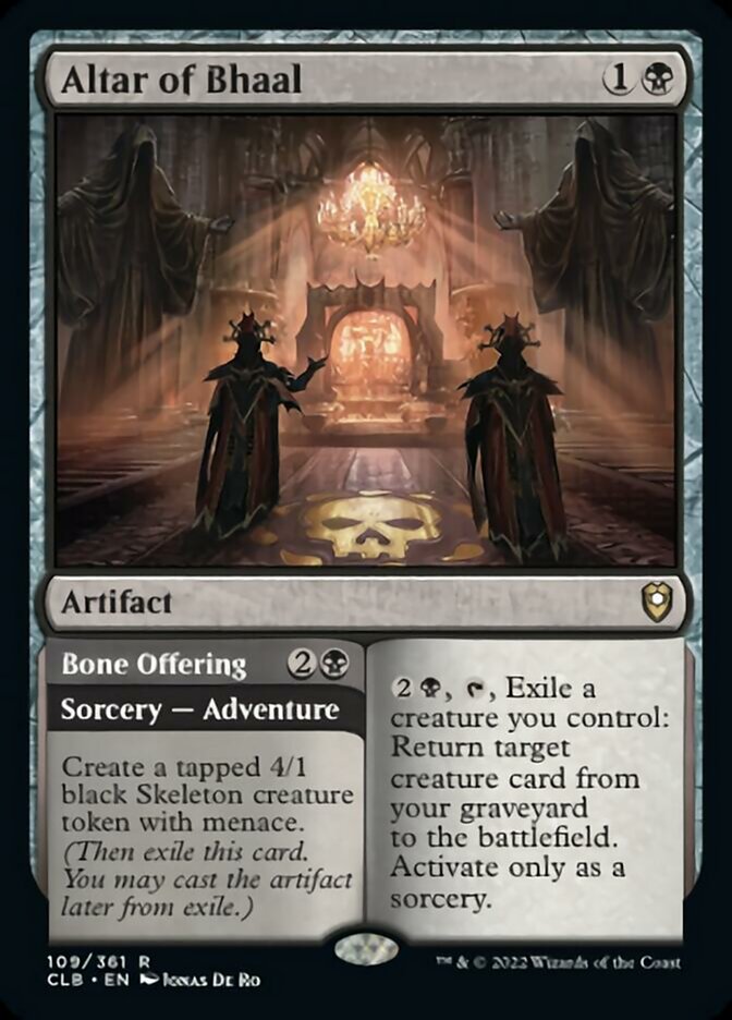 Altar of Bhaal // Bone Offering [Commander Legends: Battle for Baldur's Gate] | Rock City Comics