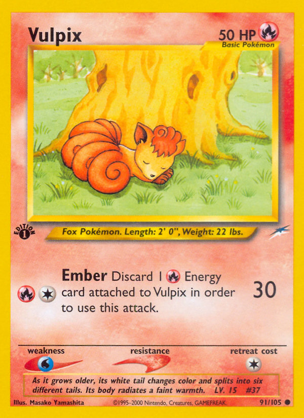 Vulpix (91/105) [Neo Destiny 1st Edition] | Rock City Comics