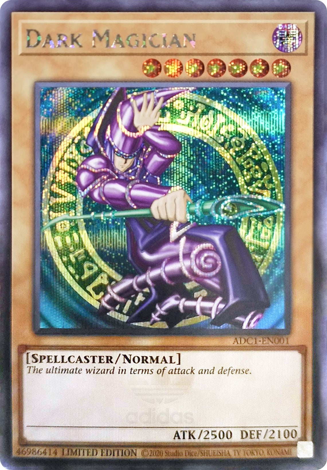 Dark Magician (Adidas Exclusive) [ADC1-EN001] Prismatic Secret Rare | Rock City Comics