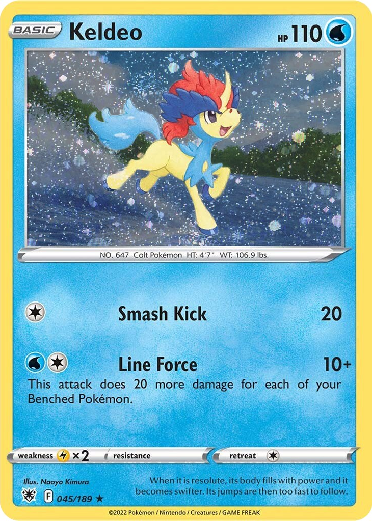 Keldeo (045/189) (Cosmos Holo) [Sword & Shield: Astral Radiance] | Rock City Comics