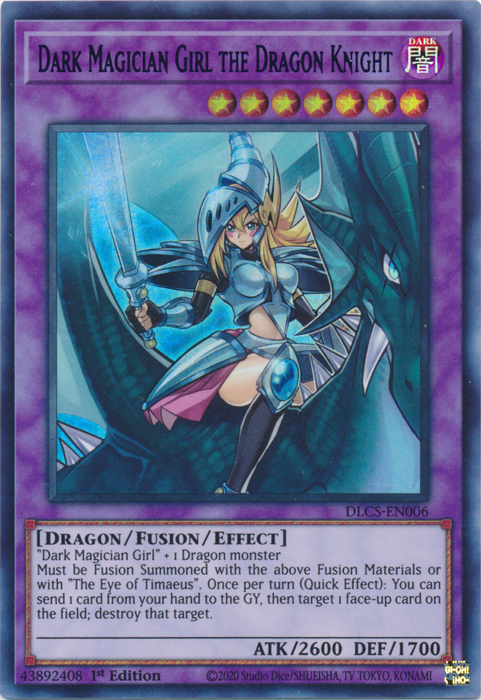 Dark Magician Girl the Dragon Knight (Green) [DLCS-EN006] Ultra Rare | Rock City Comics