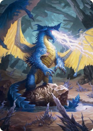 Blue Dragon Art Card [Dungeons & Dragons: Adventures in the Forgotten Realms Art Series] | Rock City Comics