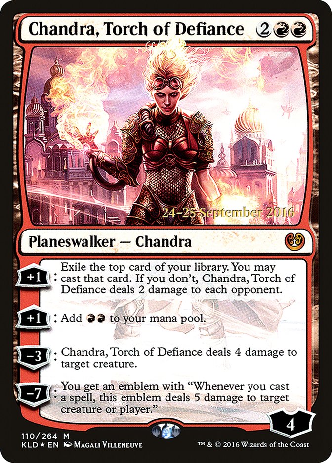 Chandra, Torch of Defiance  [Kaladesh Prerelease Promos] | Rock City Comics