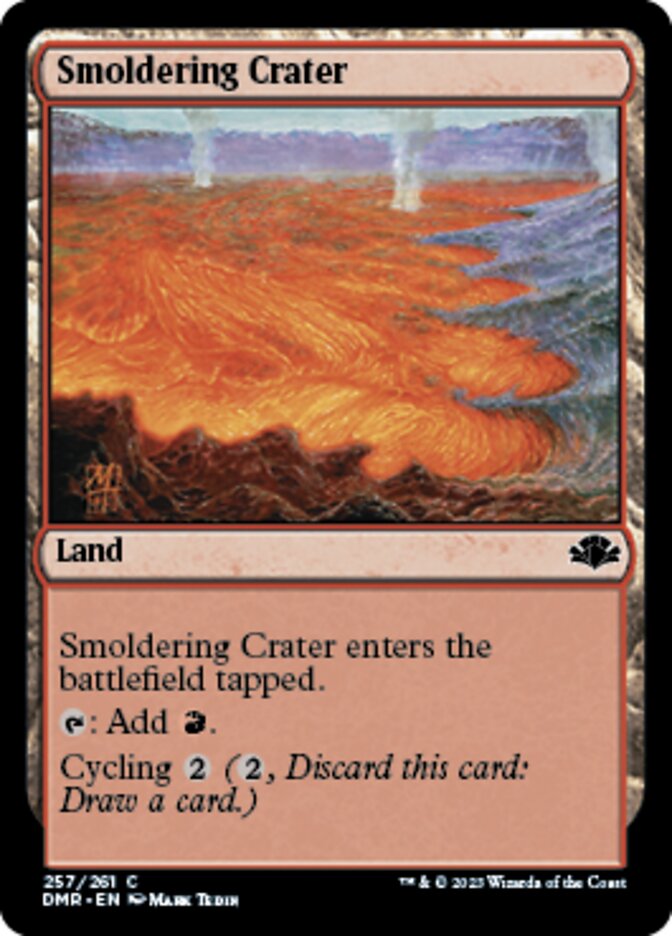 Smoldering Crater [Dominaria Remastered] | Rock City Comics