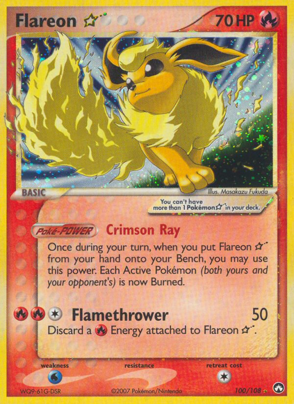 Flareon Star (100/108) [EX: Power Keepers] | Rock City Comics