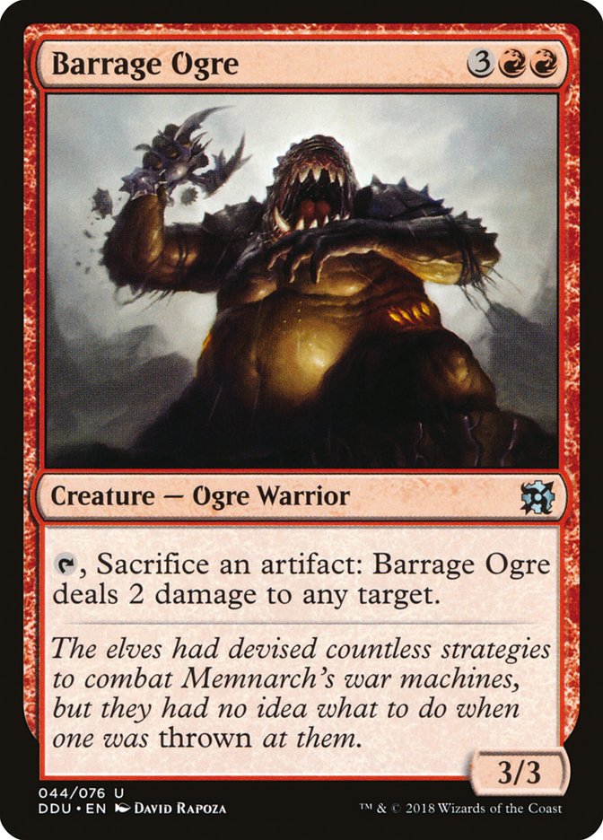 Barrage Ogre [Duel Decks: Elves vs. Inventors] | Rock City Comics