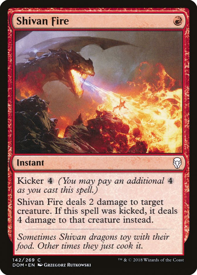 Shivan Fire [Dominaria] | Rock City Comics