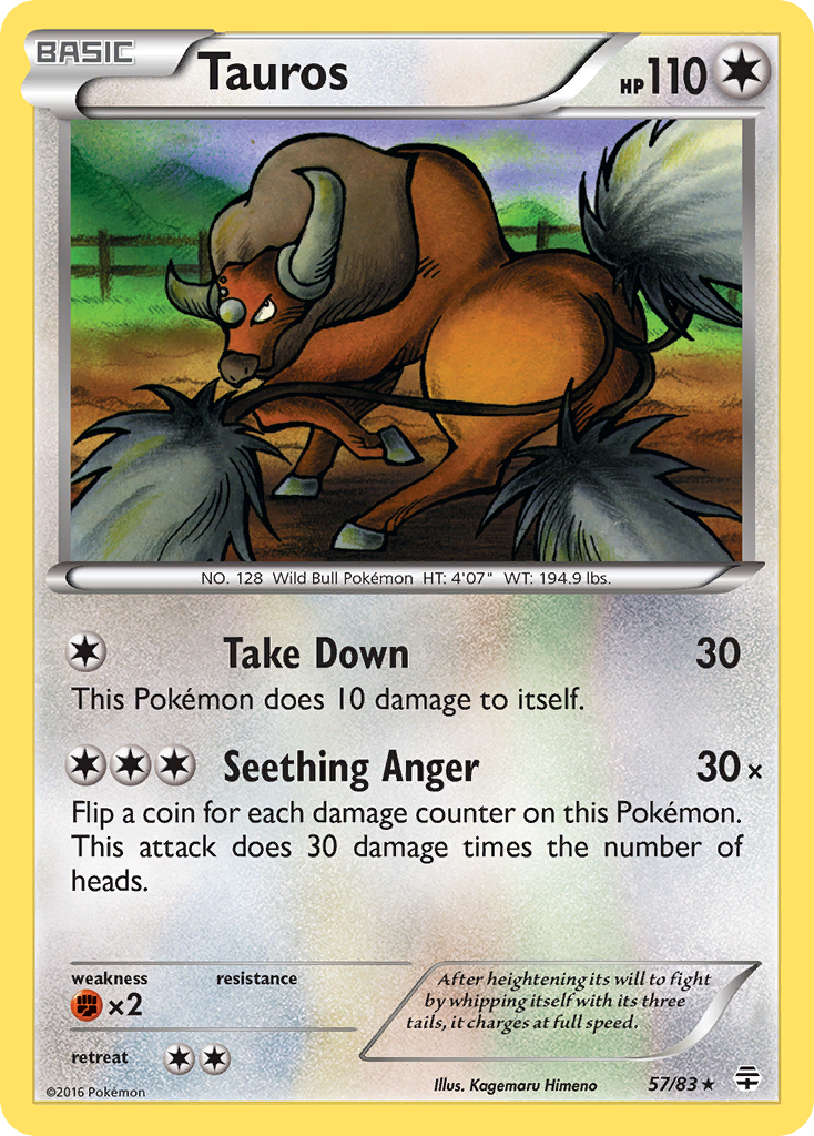 Tauros (57/83) [XY: Generations] | Rock City Comics